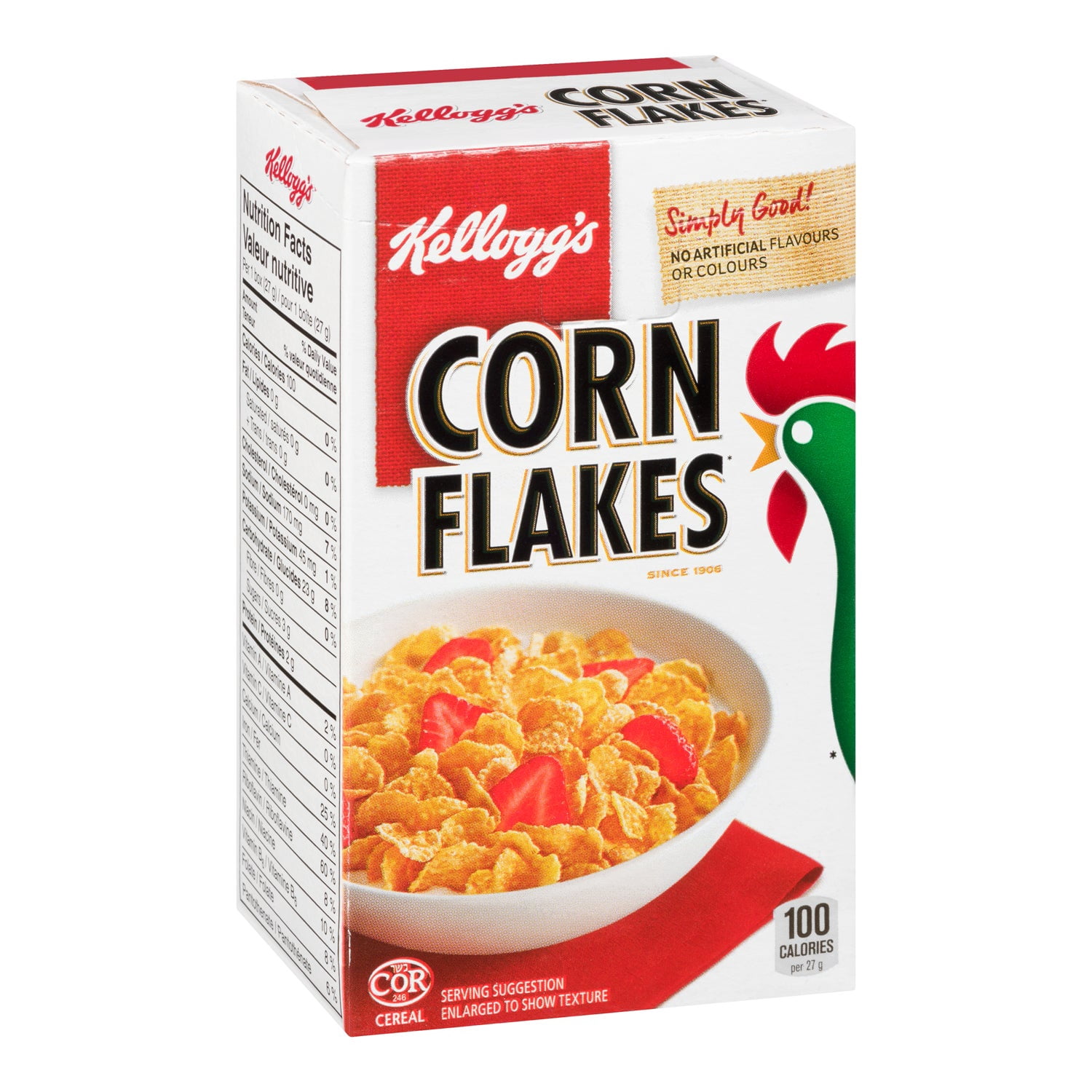 Kellogg's Corn Flake Cereal, Portion | 27G/Unit, 70 Units/Case
