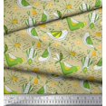thumbnail image 3 of Soimoi Rayon Fabric Floral & Bird Cartoon Print Fabric by The Yard 42 Inch Wide, 3 of 3