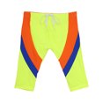 thumbnail image 3 of RUNQHUI Mens Rash Guard Swim Shorts Calf Length Swim Jammer Beach Pool Swimwear Bottoms Fluorescent Yellow 3XL, 3 of 6