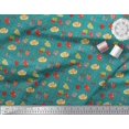 thumbnail image 2 of Soimoi Polyester Crepe Fabric Mix Fruits Print Sewing Fabric Yard 42 Inch Wide, 2 of 3