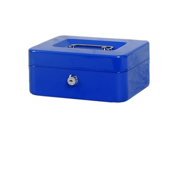 Practical Mini Petty Cash Money Box Stainless Steel Security Lock Lockable Safe Small Fit For House Decoration 3 Size L/XL/XXL ,Built to Last