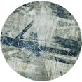 thumbnail image 1 of Tapis Polyester / Viscose Gris/bleu 63 Pouces X 91 Pouces X 0,25 Pouces, 1 of 1