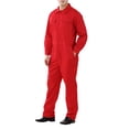 thumbnail image 4 of TOPTIE Workwear Mechanic Coverall 8.5 oz Polyester Cotton Blend Size Regular-Red-XL Regular, 4 of 8