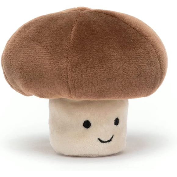 Jellycat Vivacious Vegetable Mushroom Stuffed Toy, 3.5 inches - Vegetable Plush - Great Gift Idea