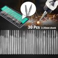 thumbnail image 1 of Ensemble de 30 Pcs Fraises Diamant Tige 2.35mm avec Boîte pour Outils Électriques, 1 of 10