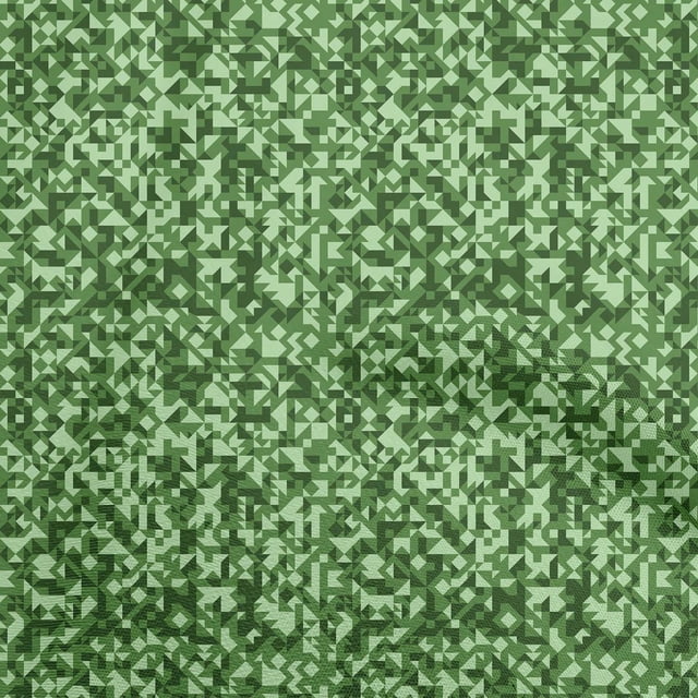 oneOone Rayon Green Fabric Abstract Sewing Craft Projects Fabric Prints By Yard 56 Inch Wide