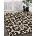 thumbnail image 3 of Ahgly Company Tapis Rond Lavable en Machine Intérieur Transitionnel Gris Minuit, 5 Pieds Rond, 3 of 7