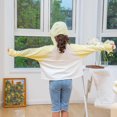 thumbnail image 4 of MKOSPLRT Veste de Protection Solaire Active à Fermeture Éclair pour Enfants 3-14 Ans Garçons Filles à Blocs de Couleur avec Trou pour le Pouce Chandail Rafraîchissant Pêche Course Plein Air, 4 of 5