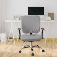 thumbnail image 4 of jifeng 2x Office Chair Covers Washable Dust Slipcover Gaming Chair Rotating Chair Grey set, 4 of 9