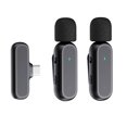 thumbnail image 1 of Graflsoa K61 Dual Wireless Microphone Set with 20M Range, Type-C Compatibility, Noise Reduction, and Portable Charging Case in Black, 1 of 7