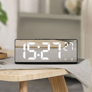 Kcavykas Home, Kitchen, Refrigerator Storage,Multifunctional Clock Living Room Wall Clock Home Decoration Digital Electronic Clock Silent Clock Temperature And Humidity Color Screen Clock