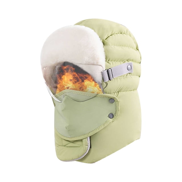 Btomtd Winter Windproof Mask For Cycling Cold-proof Plus Velvet Thick Hood Cycling Warm Weapon Hat, J