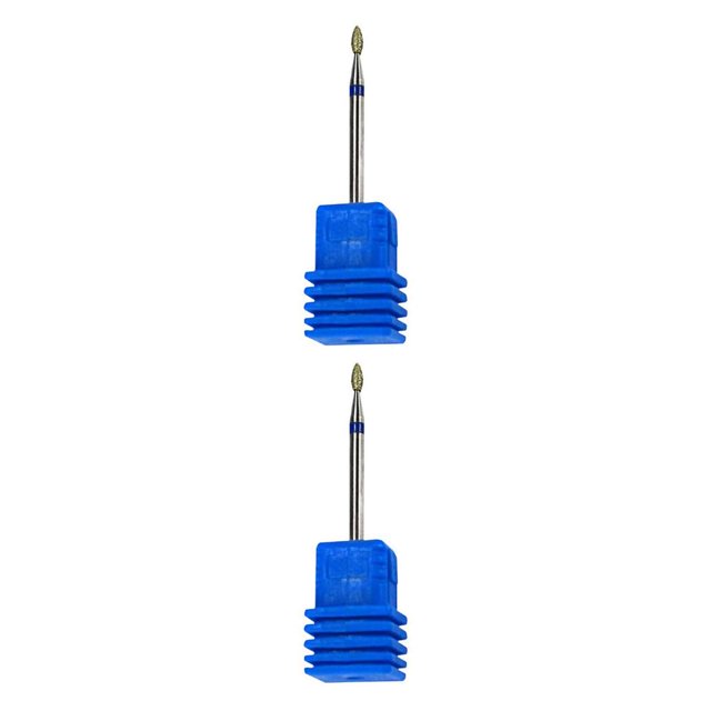 QualitChoice Ceramic Nail Grinding Drill Bit Gel Removal Manicure Polishing Tool No.08 2Set