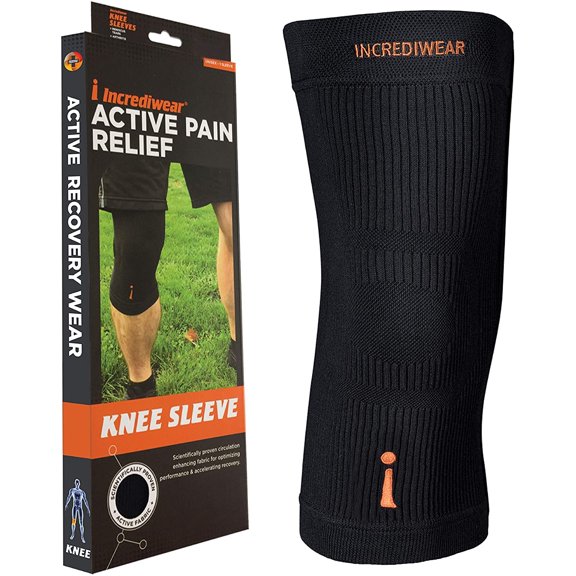 Incrediwear Genouillère – Orthèses de Genou pour la Douleur au Genou, le Soulagement de la Douleur Articulaire, l'Enflure, le Soulagement de l'Inflammation et la Circulation, Soutien du Genou pour Femmes et Hommes, Convient aux Genoux de 12â€ à 14â€ au-Dessus de la Rotule (Noir, Moyen)