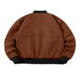thumbnail image 4 of Veste Bomber pour Hommes Patchwork Manteaux Automne Hiver, 4 of 5