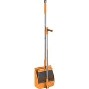 Adjustable Broom and Dustpan Set, Long Handled Broom and Dustpan Combo Set, Stainless Steel Dust Pan and Broom Set for Sweeping Home,Indoor Kitchen, Office Lobby Floor, 10.63x39.37", 9.65x35.43"