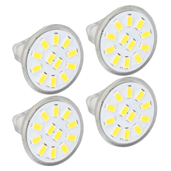 MR11 LED Bulb, 3W 12 LEDs 360 Degree Heat Dissipation No Flicker No Buzz Eye Protection, with Dual Needle Base, for Spotlights Ceiling Lights Track Lights