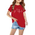 thumbnail image 2 of Birdeem Chemises pour Filles Tout-Petits Enfants Garçons Filles T-Shirt en Coton Mode Mignon Col Rond Imprimé Tee Manches Courtes Haut, 2 of 12
