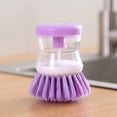 thumbnail image 1 of Antqov Add Liquid To Wash The Pan Brush Press Type Automatic Add Liquid To Wash The Dishes Brush Do Not Oil And Do Not Damage The Pan Multi-functional Decontamin, 1 of 4