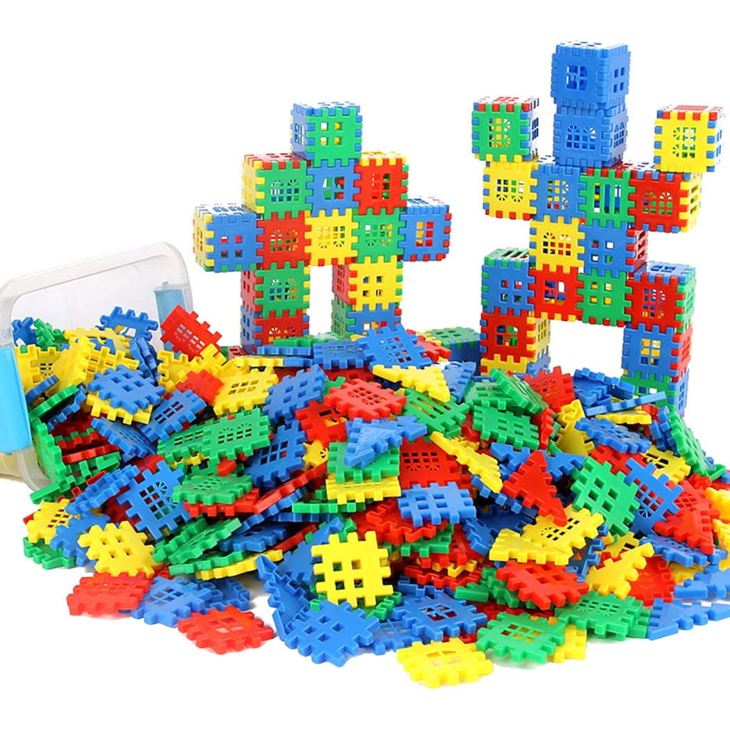 140PCS Kids House Building Block DIY House Building Brick Block Toy with Box
