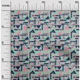 thumbnail image 1 of oneOone Tissu Lycra Polyester Carré & Triangle Géométrique Tissu à Coudre BTY 56 Pouces de Large, 1 of 4