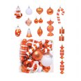 thumbnail image 1 of TopLLC 32 Pcs Christmas Tree Hanging Ornaments Set, Pre-Tied Shatterproof Plastic Assorted Baubles with Rope, Glitter Xmas Tree Decorative Pendants Christmas Decorations for Party Holiday Wedding, 1 of 6