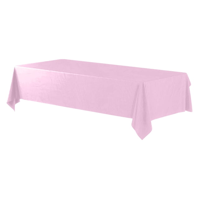 Cagogo under $5 Disposable Tablecloth, Disposable Plastic Tablecloths for Parties Events, Rectangular Table Cover for Picnic Birthday Wedding, Waterproof Table Protector