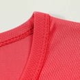 thumbnail image 4 of Pisexur T Shirts for Man , Hommes Mode Décontractée Couleur Unie Col Rond Course Exercice et Entraînement Physique Manches Courtes Haut Rouge, m Chemises de Golf Hommes & Chemises Hommes, 4 of 6