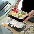 thumbnail image 2 of Decodeary Ustensiles de Cuisine en Acier Inoxydable 304 Ensembles Portables Vaisselle Réutilisable avec Boîte pour Étudiants Design Simple Type Petit Déjeuner Dîner 4, 2 of 7