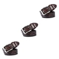 thumbnail image 2 of relayinert Classy And Durable PU Belt For Men Wear-resistant And Fine Workmanship Coffee Coffee 110cm 3Set, 2 of 6