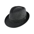 thumbnail image 1 of Ascentix  Wool Blend All Season Fedora Hat with Herringbone Band (Men's), 1 of 6