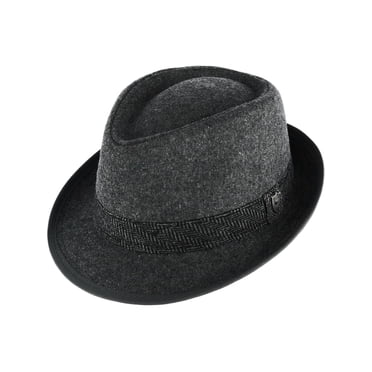 Ascentix  Wool Blend All Season Fedora Hat with Herringbone Band (Men's)