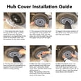 thumbnail image 4 of 17in Stylish Hubcaps Set Wear Proof ABS Universal Fit Snap On Rim Covers, 4 of 7