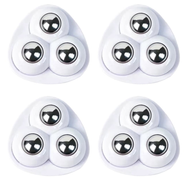 IMENGL Liquidation! Delayuji Roue Universelle Roulettes Autocollantes pour Petits Appareils Rotation à 360° Mini Roulettes pour Rangement de Meubles 4 Pcs Drcoevo Taille Unique Blanc