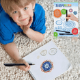 thumbnail image 1 of RXIRUCGD Toys Set Kids Art Drawing Stencil Ruler Stationery Set Drawing Kids 12ml, 1 of 9
