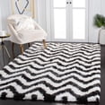 thumbnail image 1 of Safavieh Barcelona Carmella Zigzag Stripes Shag Area Rug, 1 of 7