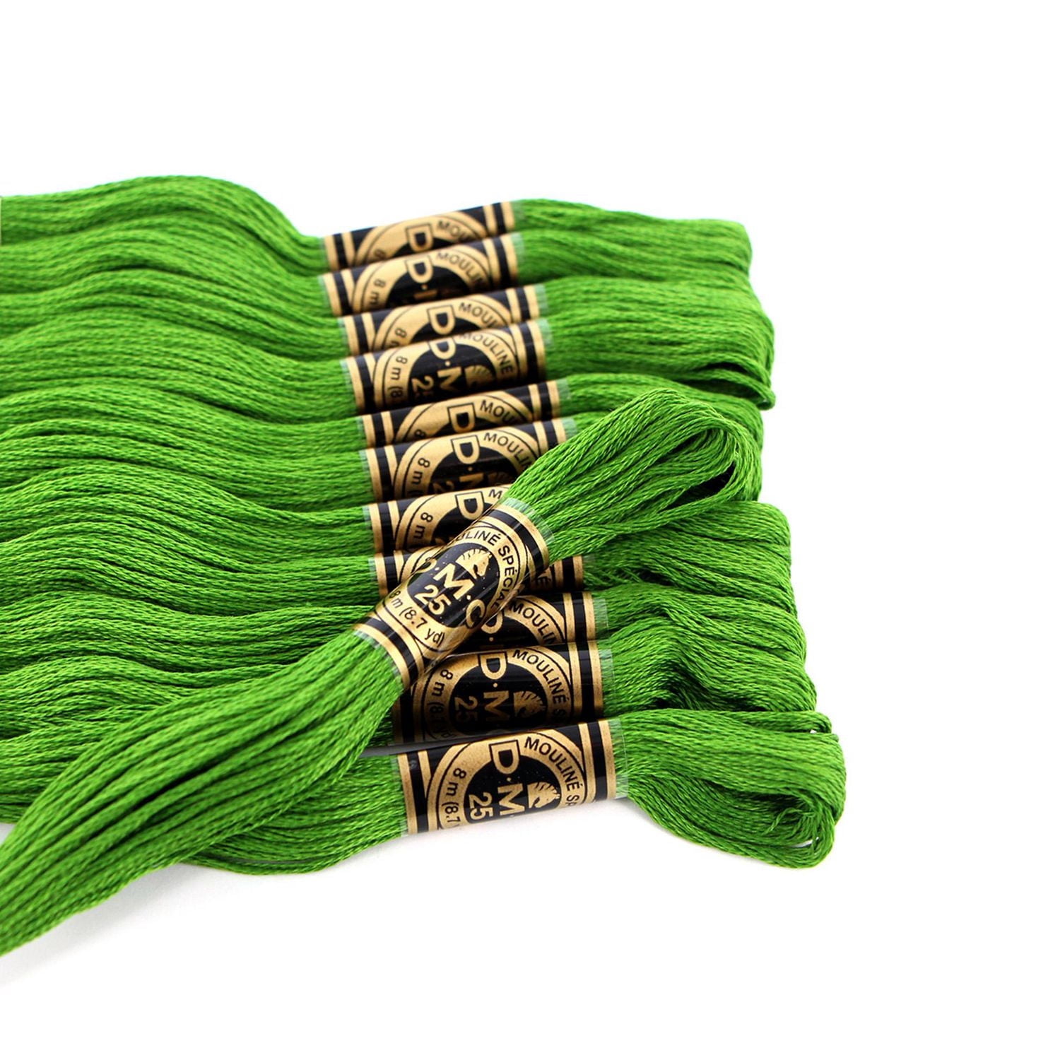 DMC à 6 brins fil à broder en coton 8 m (8.7 yd), vert