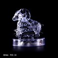thumbnail image 1 of 3D Crystal Puzzle Jig-saw Clear Twelve 12 Constellation Astrolog Flash LED Light, 1 of 3
