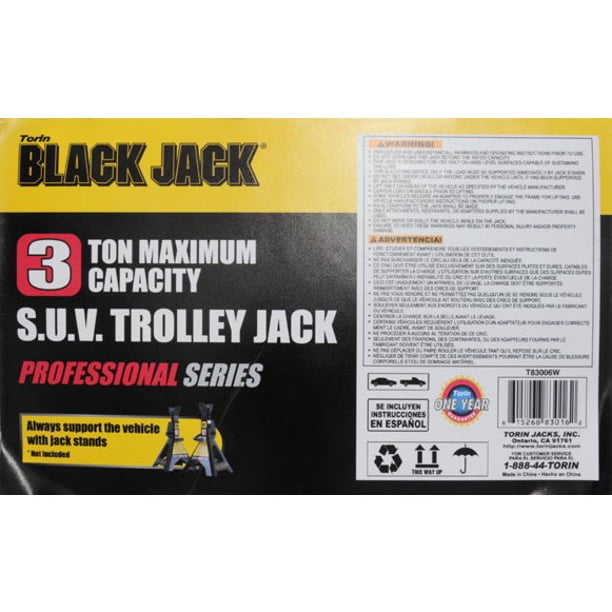 ＢＬＡＣＫ　ＪＡＣＫ BLACK JACK Blackjack 3 Ton Suv Service Jack - Walmart.ca