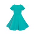 thumbnail image 2 of Robe Fille Éléphant Vert Dumbo Brodé Manches Courtes 4 Ans, 2 of 6