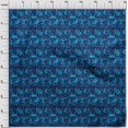 thumbnail image 4 of oneOone Polyester Spandex Blue Fabric Texture Craft Projects Decor Fabric Printed By The Yard 56 Inch Wide, 4 of 5