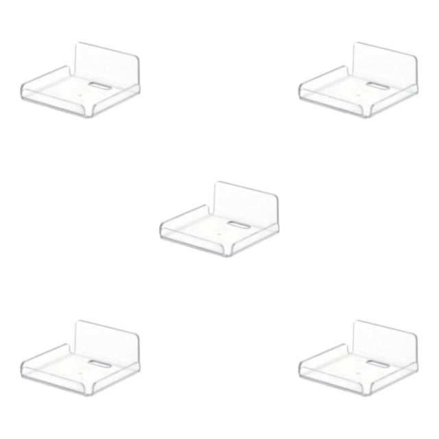VONKY Sleek and Functional Storage Holder for Living Room Floating Shelf Stand Mount Mounted Style A 5Set