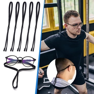 Durable Glasses Strap Adjustable Eyewear Holder Sports Sunglasses Ideal for Cycling Hiking Travel Comfortable Neck Support 5PCS
