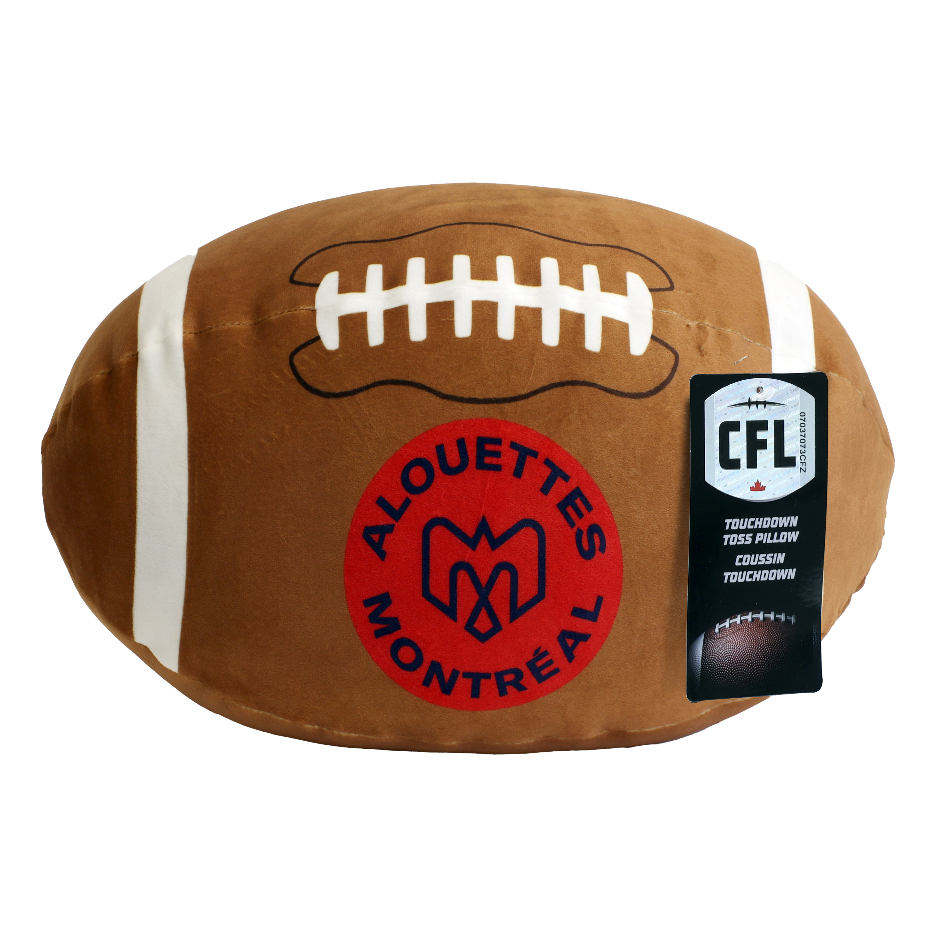 Coussin en forme de ballon de football des Alouettes de Montréal de la LCF