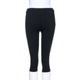 thumbnail image 5 of CEHVOM Mode Femmes Grande Taille Uni Bouton Fermeture Éclair Pantalon Décontracté Mi-Mollet, 5 of 5