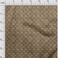thumbnail image 3 of oneOone Silk Tabby Brown Fabric Asian Dabu Print Sewing Material Print Fabric By The Yard 42 Inch Wide, 3 of 4