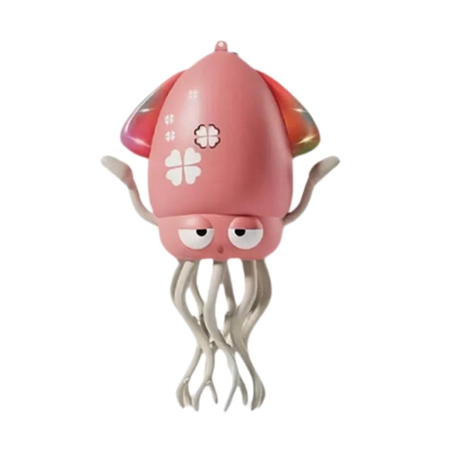 Lipstore Electric Octopus Toy Smart Obstacle Avoidance Holiday Gift for Baby Children red