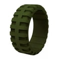 thumbnail image 1 of CHUANK Finger Ring Rubber Band Ring Silicone Rings Tire Pattern Wedding Men Breathable➳-01 green-10, 1 of 8