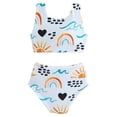 thumbnail image 4 of Girls Swim Suits Two Piece Bikini Sets Bathing Suits Swimwear 18-24 Months, 4 of 8