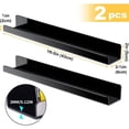 thumbnail image 2 of EGNMCR 2PCS Transparent Magnetic Acrylic Bookshelf Wall Hanging Bookshelf Without Punching, Children's Storage Rack, Book Manual Exhibition Storage rack, 2 of 2